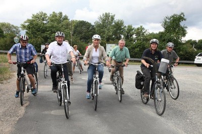 Radltour im Rahmen der "Bayern-Tour Natur" von Zapfendorf bis zur Mainbrücke Unterleiterbach und weiter nach Unterbrunn.