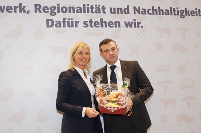 Besuch der Stände des Fleischerverbands Bayern und der Bäcker-Innung München und Landsberg im Rahmen der Internationalen Handwerksmesse 2016.