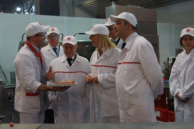 Besuch der Stände des Fleischerverbands Bayern und der Bäcker-Innung München und Landsberg im Rahmen der Internationalen Handwerksmesse 2016.