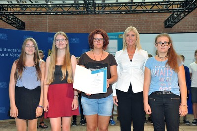 Preisverleihung für den Schulwettbewerb "Ressourcenkönige" am Gymnasium Dorfen. Herzlichen Dank für Euer Engagement!