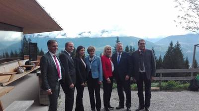 Besuch des Waldgipfels schutz.wald.klima gemeinsam mit dem österreichischen Bundesumweltminister Andrä Rupprechter in Innsbruck.
 