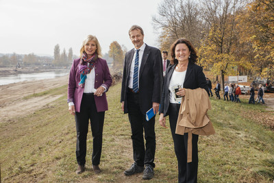 Bei Dingolfing wird die Isar naturnah umgestaltet.