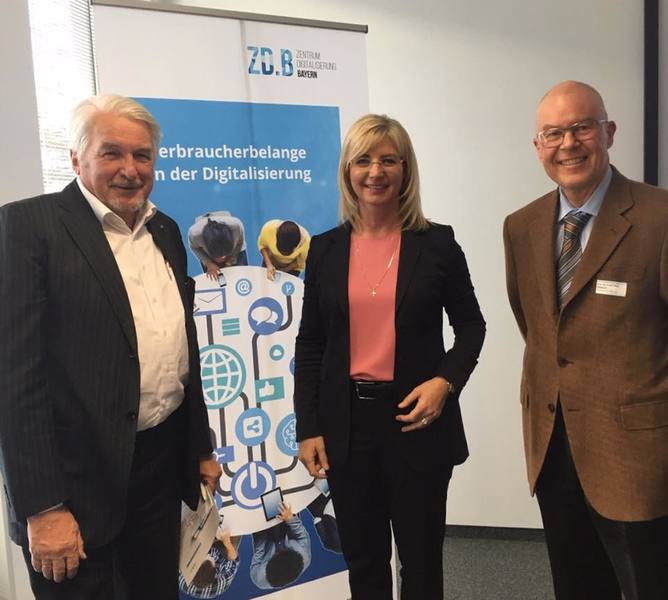 1. Netzwerkkonferenz zu Verbraucherbelangen in der Digitalisierung mit Prof. Broy, Zentrum Digitalisierung Bayern und Prof. Gottwald, Vorsitzender Verbraucherkommission.